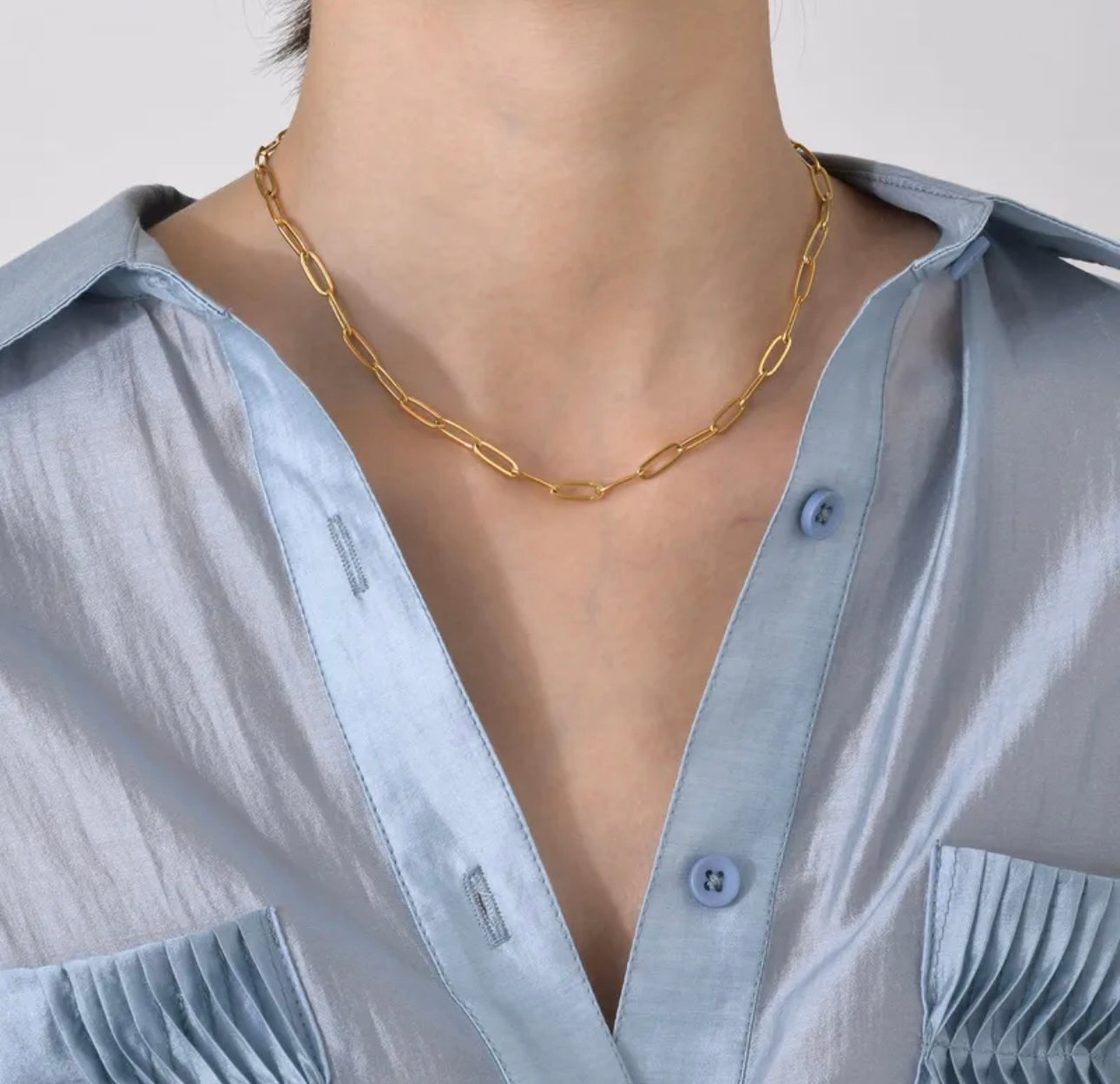 Paper clip necklace #50